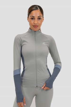 Basalt/Greyed Indigo/Province Montirex Power Panelled Full Zip | FGEOU-7813