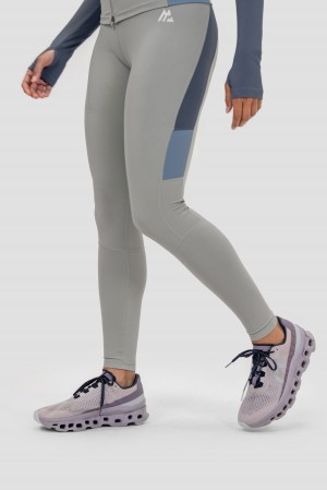 Basalt/Greyed Indigo/Province Montirex Power Panelled Legging | PTBOA-2437