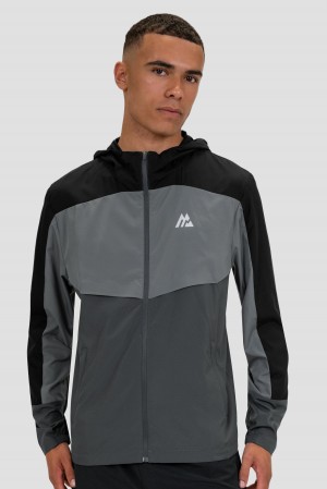 Black/Asphalt/Cement Grey Montirex Breeze Windbreaker | DLMYW-9361