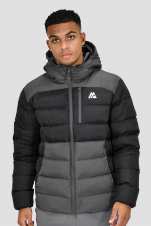 Black/Asphalt Montirex Polar Down Jacket | DLBWU-7324