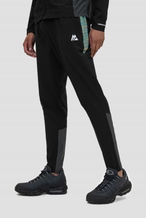 Black/Blue/Orange/Lime Montirex Trail Panel Running Pant | EMVWU-6135