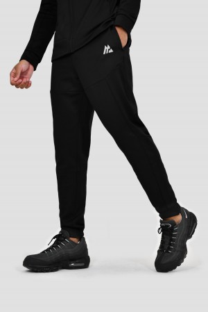 Black Montirex Flex Gridded Jogger | WHAFX-4802