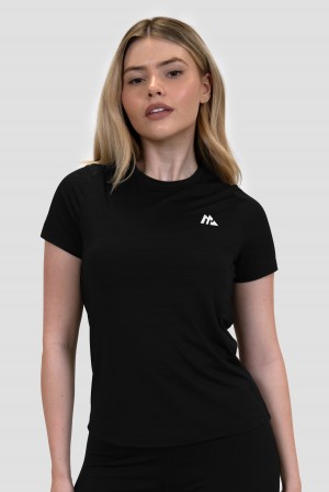 Black Montirex Women's Draft T-Shirt | BOILY-7318