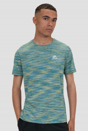Blue/Orange/Lime Montirex Trail T-Shirt | JYPUL-8240