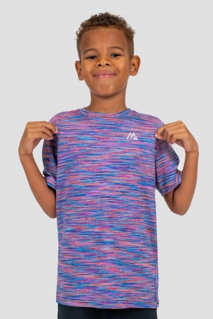 Blue/Pink/Orange Montirex Boys Trail T-Shirt | WCGKO-9084