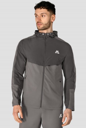 Cement Grey/Jet Grey Montirex Vector Jacket | DHUNR-3728