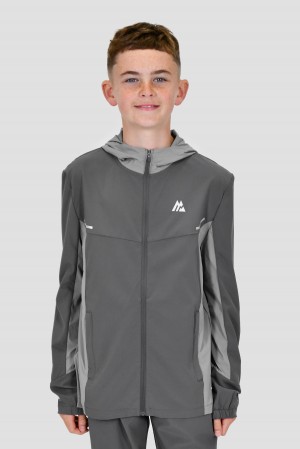 Cement Grey/Platinum Grey Montirex Boys Vortex Jacket | MIEHX-3476