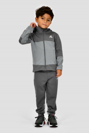 Cement Grey/Platinum Grey Montirex Infants Latitude Hood Jogger Set | XCPUH-9438