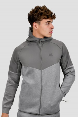 Cement Grey Montirex Recover Fleece Hood | DJNZF-8769