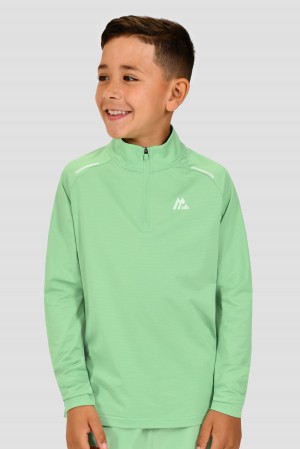 Frosted Green Montirex Boys Soar 1/4 Zip | MWZVE-1804