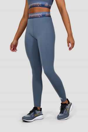 Greyed Indigo/Province/Agency Montirex Icon Contrast Legging | UWBAQ-6845
