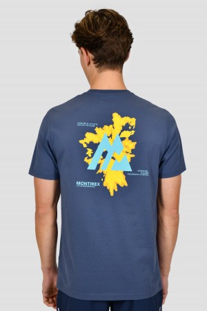 Greyed Indigo Montirex Active T-Shirt | GCOPS-2974