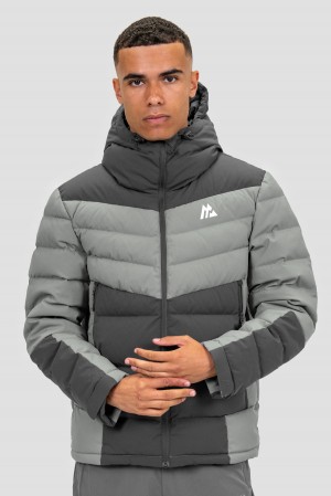 Jet Grey/Platinum Grey Montirex Amble Down Jacket | GTQYX-4190