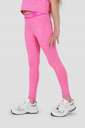 Lilac/Pink Multi Montirex Girls Trail Icon Leggings | AOTMK-4295