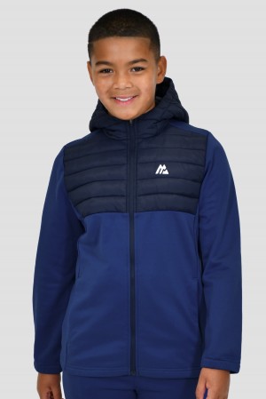 Marine Blue/Midnight Blue Montirex Boys Mesa Hybrid Jacket | ZVNTW-0794