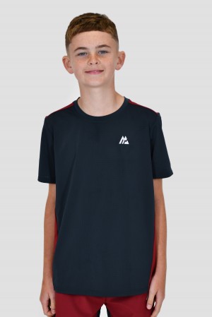 Midnight Blue/Ascension Montirex Boys Rush T-Shirt | MIEXC-6095