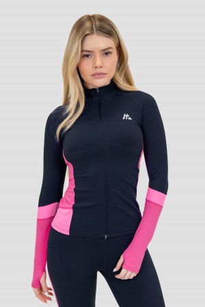 Midnight Blue/Boliviana/Fuchsia Montirex Power Panelled Full Zip | TNOGM-2718