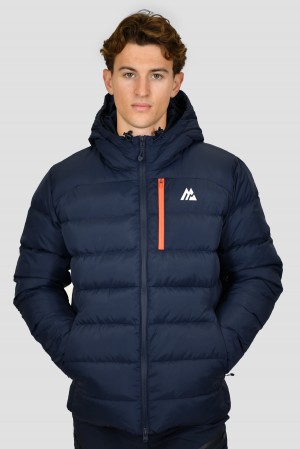 Midnight Blue/Fiery Orange Montirex Polar Down Jacket | ZWGTL-8170