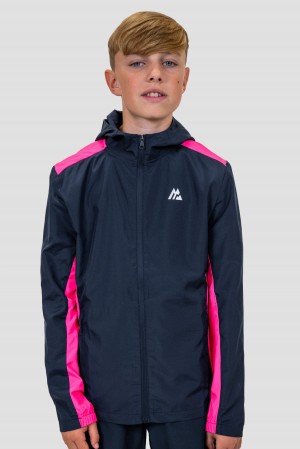 Midnight Blue/Magenta Montirex Boys Speed Windbreaker | WEDXU-7198