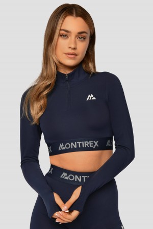 Midnight Blue Montirex Icon 1/4 Zip | JHWDB-5013