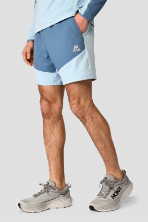 Moonstone Marl/Steel Blue Montirex Summit Poly Short | MNJKE-4385