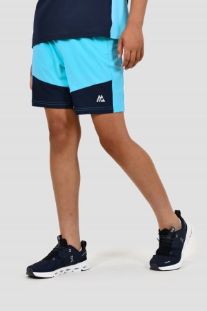 Neon Sky/Midnight Blue Montirex Boys Rush Short | OKMNL-6195