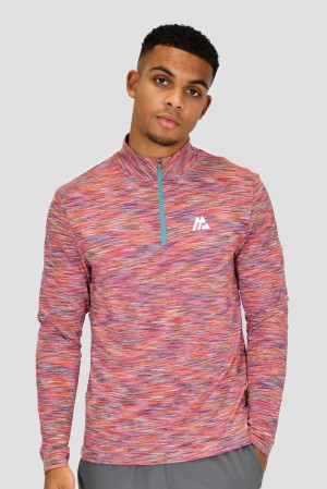 Orange/Purple Montirex Trail 1/4 Zip | PJRBQ-9756