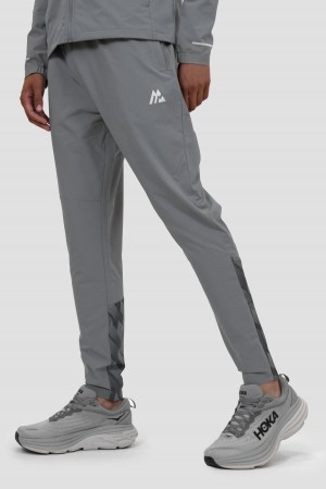 Platinum Grey/Jet Grey Montirex Charge Print Woven Pant | VUPZM-7256