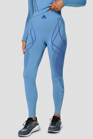 Powder Blue/Egyptian Blue Montirex Contour Seamless Legging | QEHID-3607