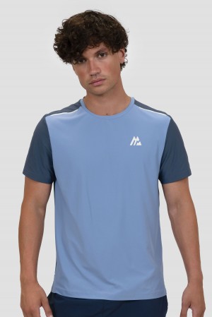 Province/Greyed Indigo Montirex Charge T-Shirt | KDQVM-2934