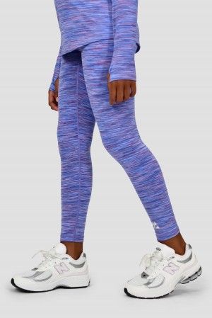 Purple/Lilac Multi Montirex Girls Trail Icon Leggings | AZVOX-0835