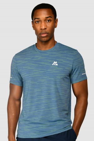 Steel Blue/OG Neon/Moonstone Montirex Fly T-Shirt | UEWCO-5197