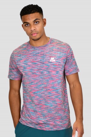 Teal/Pink Montirex Trail T-Shirt | QOIKL-8915