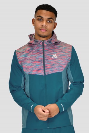 Teal/Pink Montirex Trail Windbreaker | CTDNQ-2439